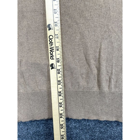 Banana Republic Men’s Medium Luxury Blend V Neck Sweater Brown Silk Cashmere - Picture 8 of 8